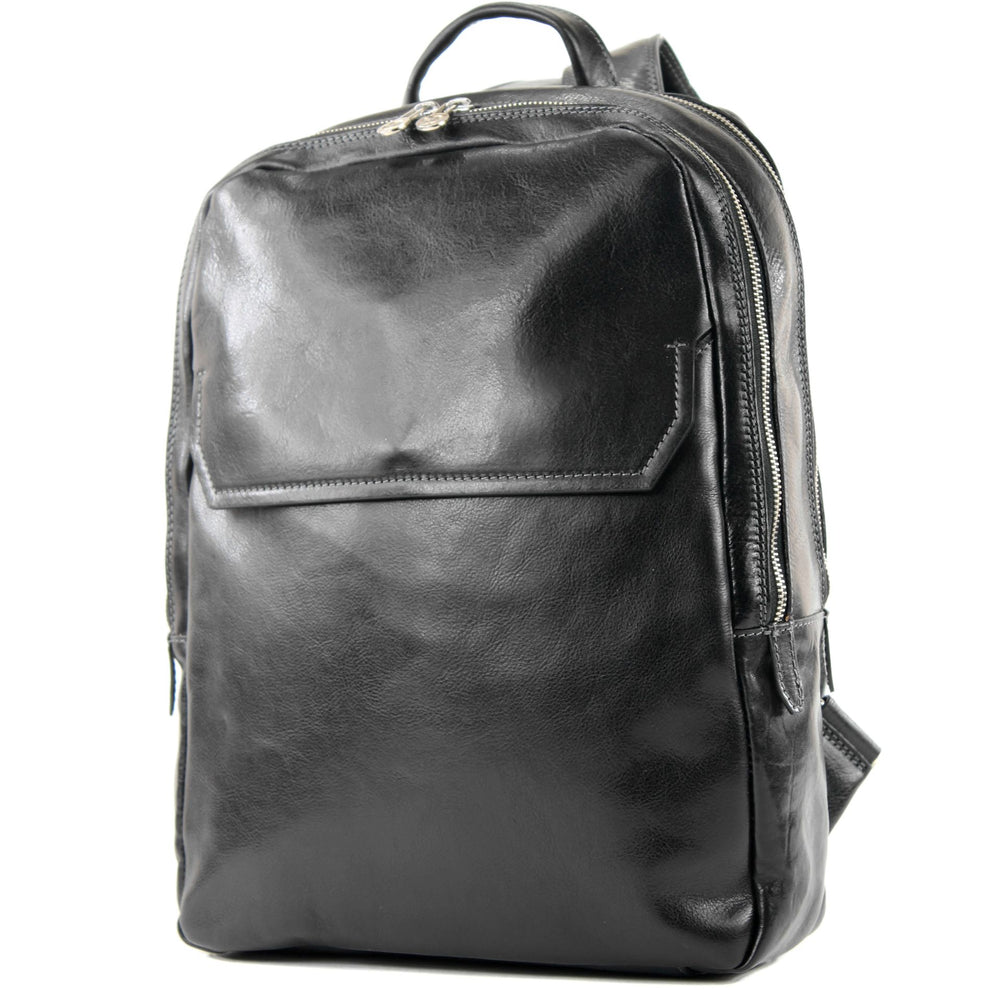 modamoda de - A012 - ital. Laptop Herren Rucksack aus Leder
