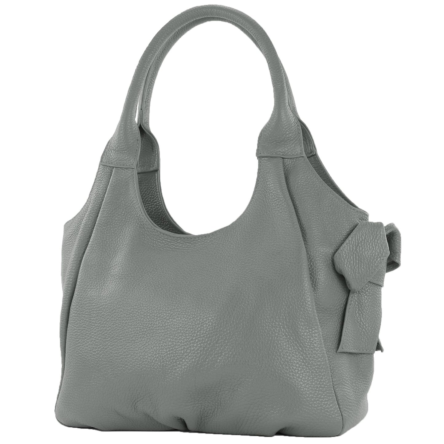 modamoda de - IT28 - ital Damen Schultertasche aus Leder