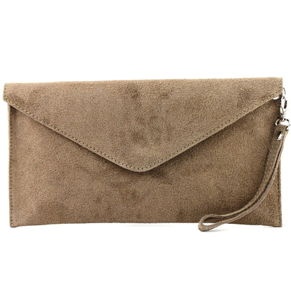 modamoda de - T106 - ital Clutch Abendtasche aus Wildleder