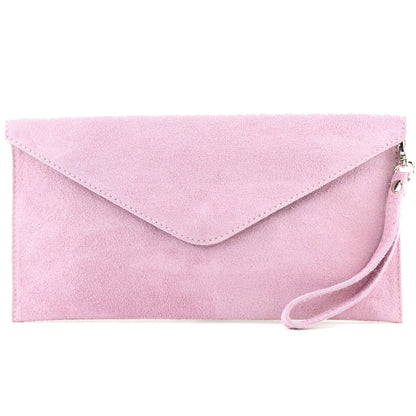 modamoda de - T106 - ital Clutch Abendtasche aus Wildleder