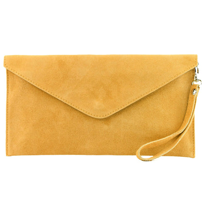 modamoda de - T106 - ital Clutch Abendtasche aus Wildleder