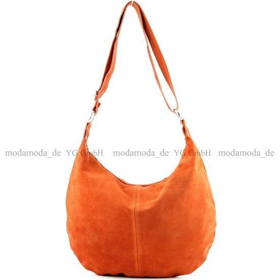 modamoda de - T123 - ital Umhängetasche Schultertasche Wildleder