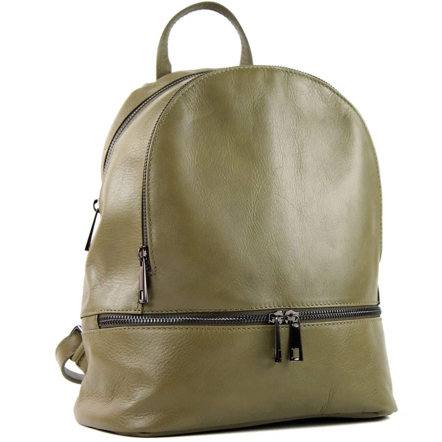 modamoda de - T137 -  ital Damen Rucksacktasche aus Leder