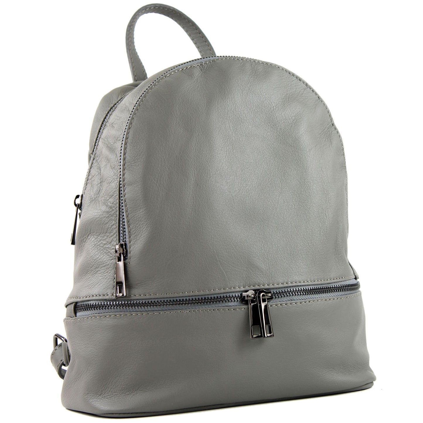 modamoda de - T137 -  ital Damen Rucksacktasche aus Leder