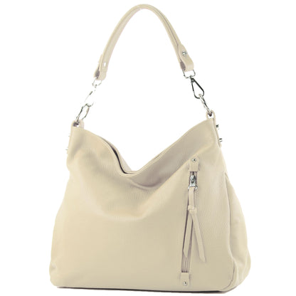 modamoda de - T183 - ital. Damen Schultertasche aus Leder