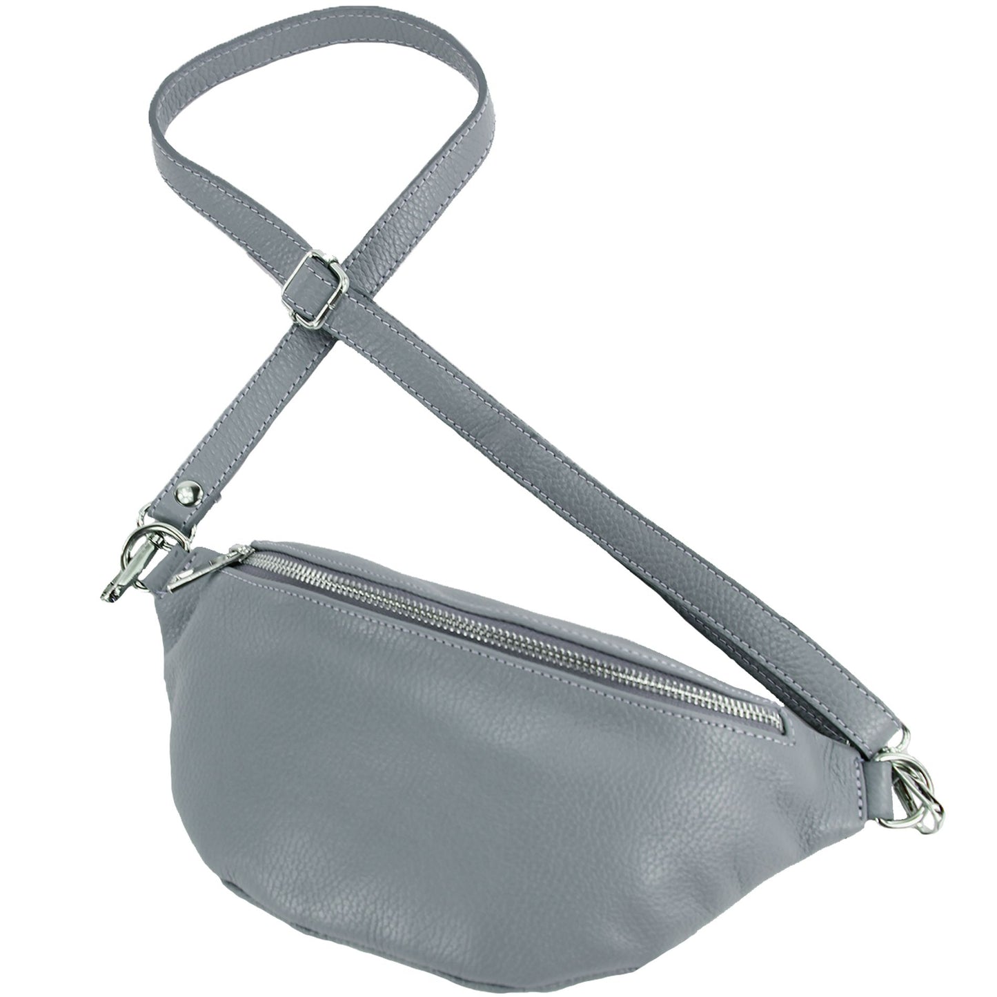 modamoda de - T211 -  ital. Hüfttasche Bauchtasche Brusttasche Medium aus weichem Leder