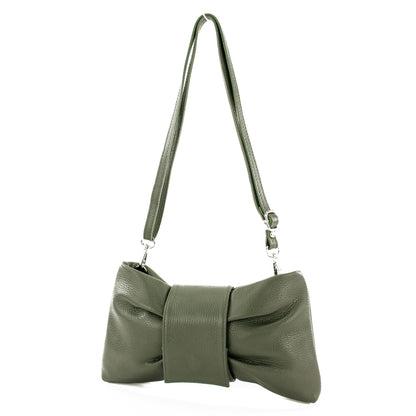 modamoda de - T214 - ital. Umhängetasche Clutch Leder Klein