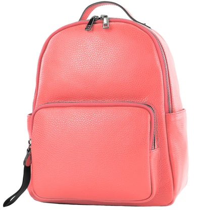 modamoda de - T234 - Damen Rucksack Tasche ital. Echtleder