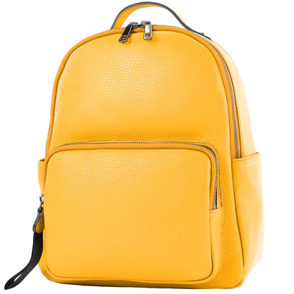 modamoda de - T234 - Damen Rucksack Tasche ital. Echtleder